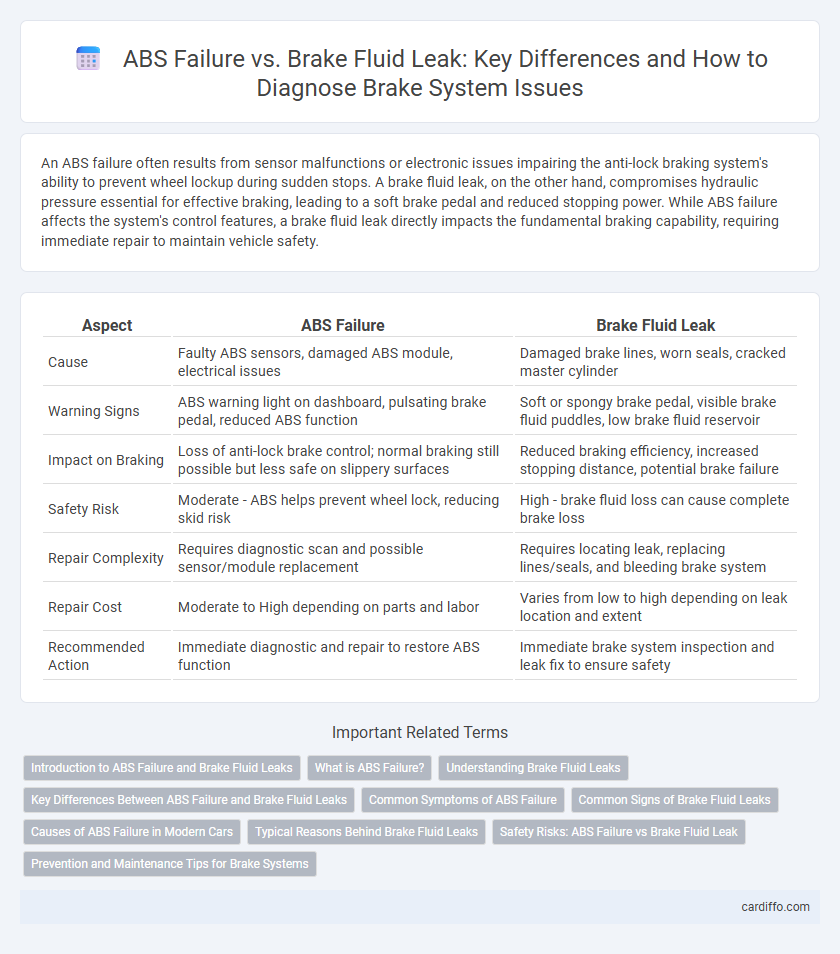 ABS Failure vs. Brake Fluid Leak: Key Differences and How to Diagnose Brake System Issues