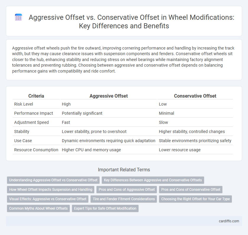 Aggressive Offset vs. Conservative Offset in Wheel Modifications: Key Differences and Benefits