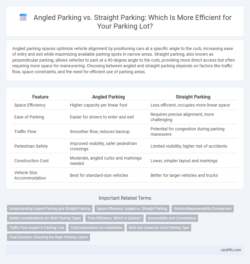 Angled Parking vs. Straight Parking: Which Is More Efficient for Your Parking Lot?