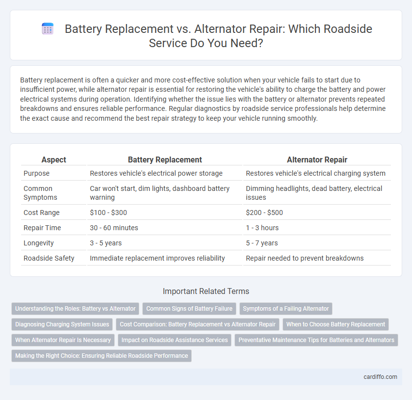 Battery Replacement vs. Alternator Repair: Which Roadside Service Do You Need?