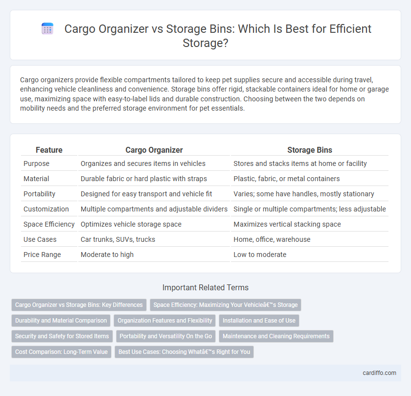 Cargo Organizer vs Storage Bins: Which Is Best for Efficient Storage?