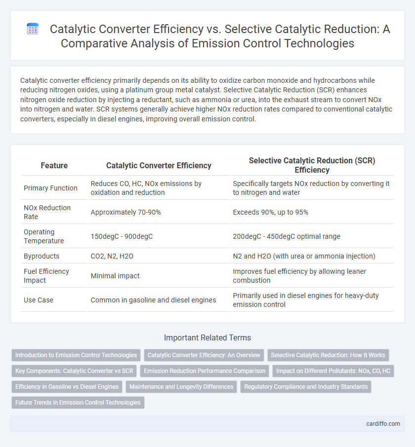 Catalytic Converter Efficiency vs. Selective Catalytic Reduction: A Comparative Analysis of Emission Control Technologies