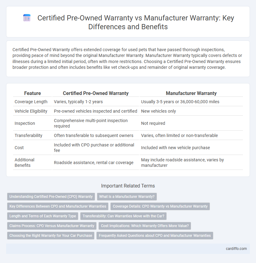 Certified Pre-Owned Warranty vs Manufacturer Warranty: Key Differences and Benefits