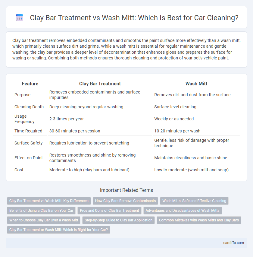 Clay Bar Treatment vs Wash Mitt: Which Is Best for Car Cleaning?