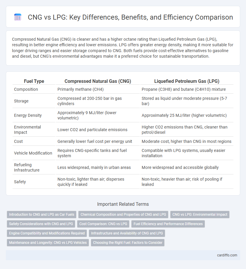 CNG vs LPG: Key Differences, Benefits, and Efficiency Comparison