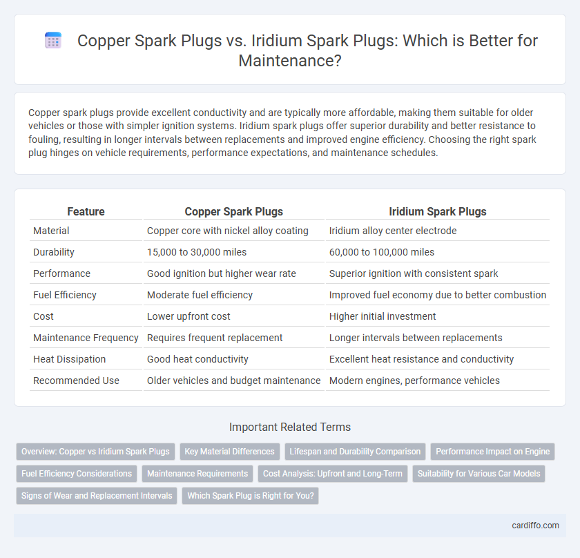 Copper Spark Plugs vs. Iridium Spark Plugs: Which is Better for Maintenance?