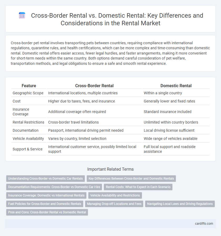 Cross-Border Rental vs. Domestic Rental: Key Differences and Considerations in the Rental Market