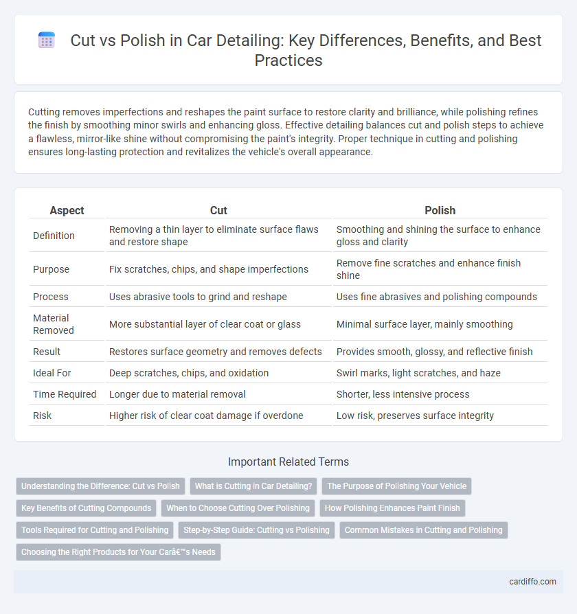 Cut vs Polish in Car Detailing: Key Differences, Benefits, and Best Practices