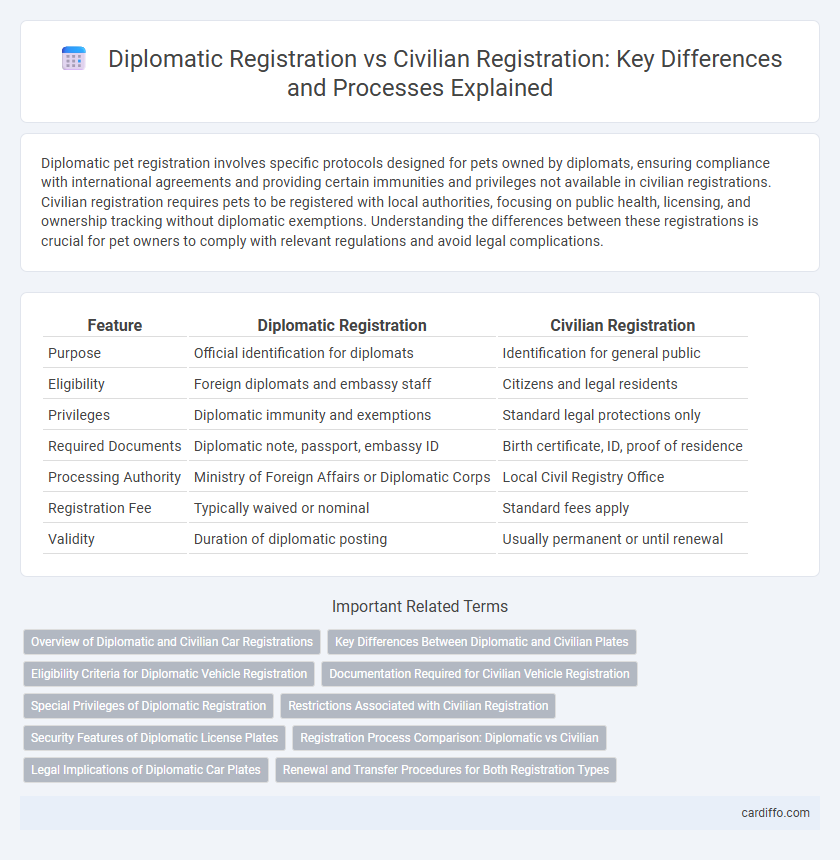 Diplomatic Registration vs Civilian Registration: Key Differences and Processes Explained
