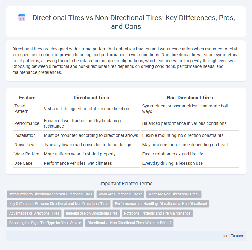 Directional Tires vs Non-Directional Tires: Key Differences, Pros, and Cons