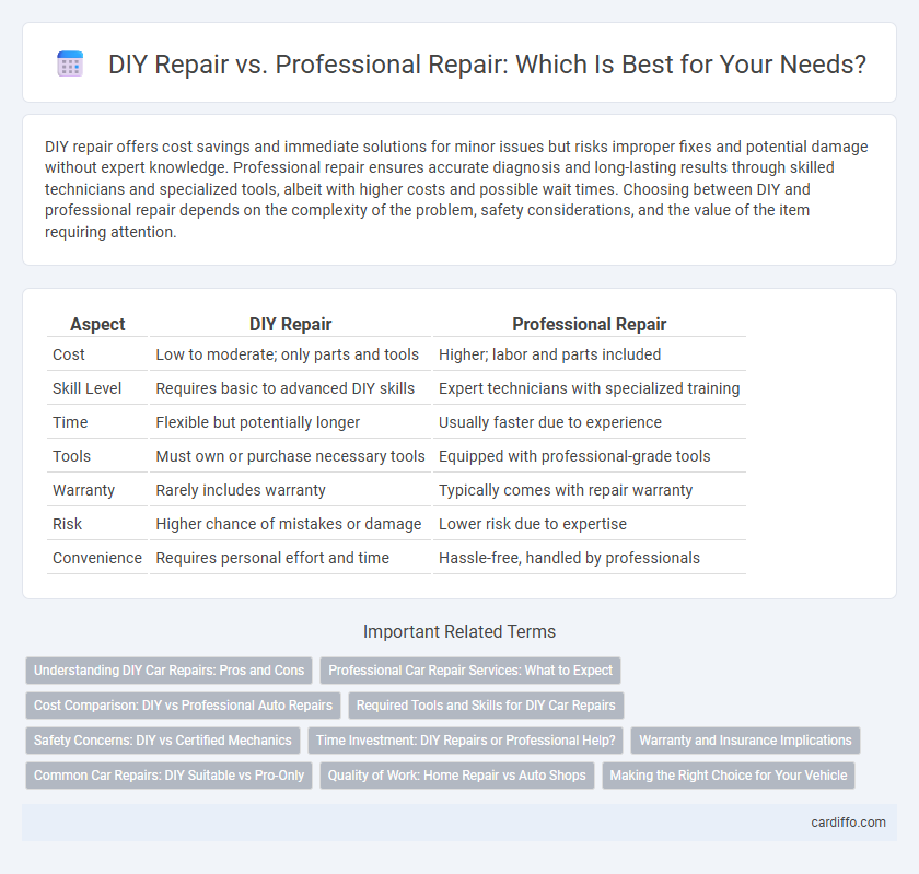 DIY Repair vs. Professional Repair: Which Is Best for Your Needs?