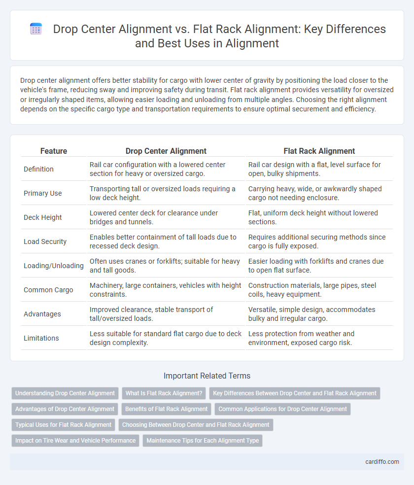 Drop Center Alignment vs. Flat Rack Alignment: Key Differences and Best Uses in Alignment