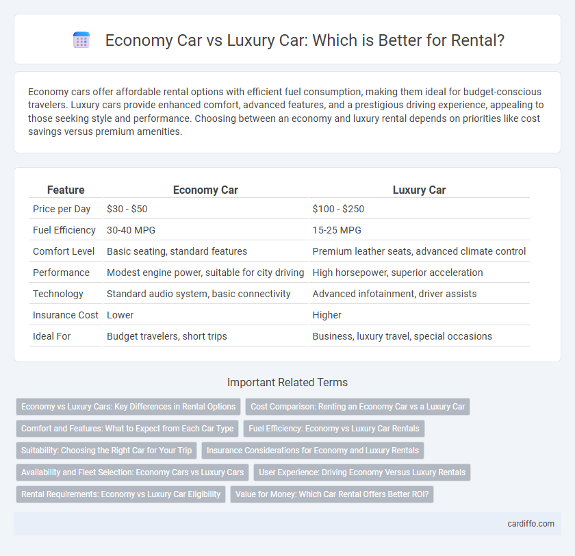 Economy Car vs Luxury Car: Which is Better for Rental?