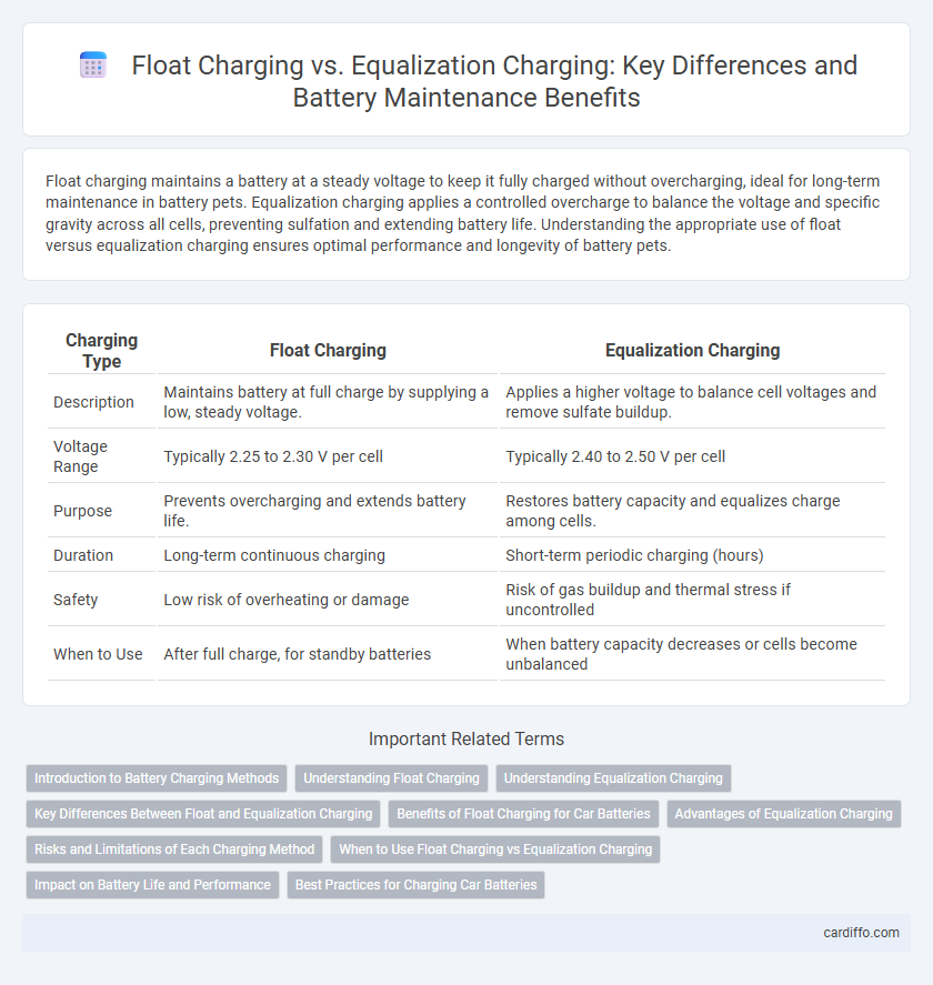 Float Charging vs. Equalization Charging: Key Differences and Battery Maintenance Benefits