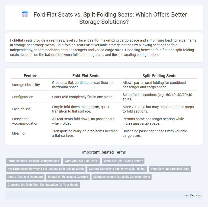 Fold-Flat Seats vs. Split-Folding Seats: Which Offers Better Storage Solutions?