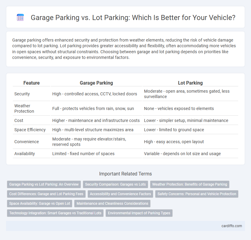 Garage Parking vs. Lot Parking: Which Is Better for Your Vehicle?