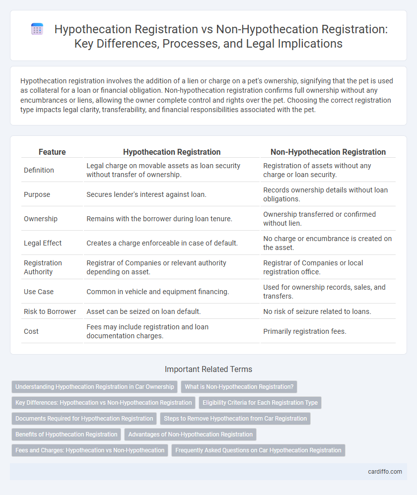 Hypothecation Registration vs Non-Hypothecation Registration: Key Differences, Processes, and Legal Implications