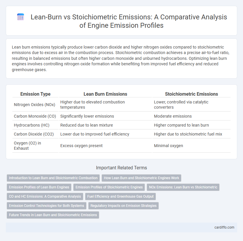 Lean-Burn vs Stoichiometric Emissions: A Comparative Analysis of Engine Emission Profiles