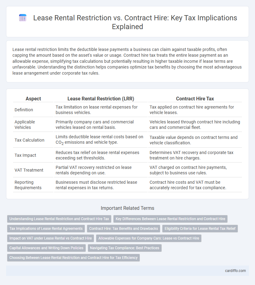 Lease Rental Restriction vs. Contract Hire: Key Tax Implications Explained