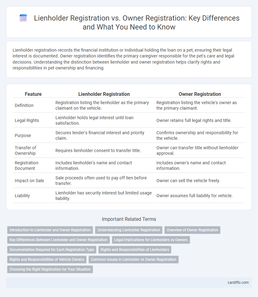 Lienholder Registration vs. Owner Registration: Key Differences and What You Need to Know