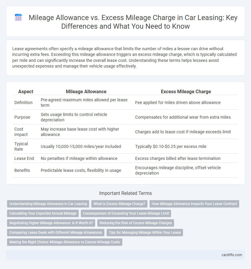 Mileage Allowance vs. Excess Mileage Charge in Car Leasing: Key Differences and What You Need to Know