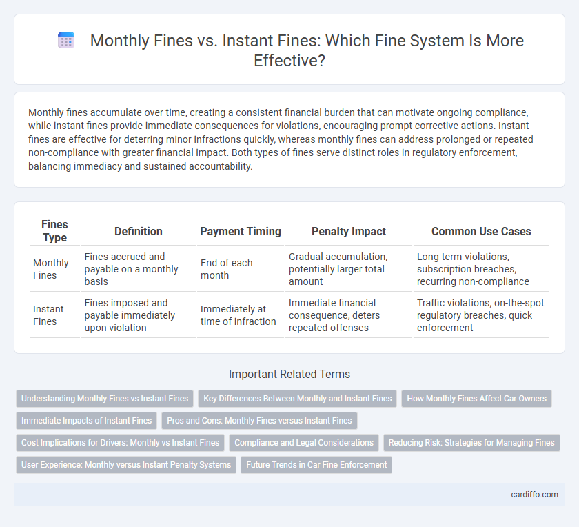 Monthly Fines vs. Instant Fines: Which Fine System Is More Effective?
