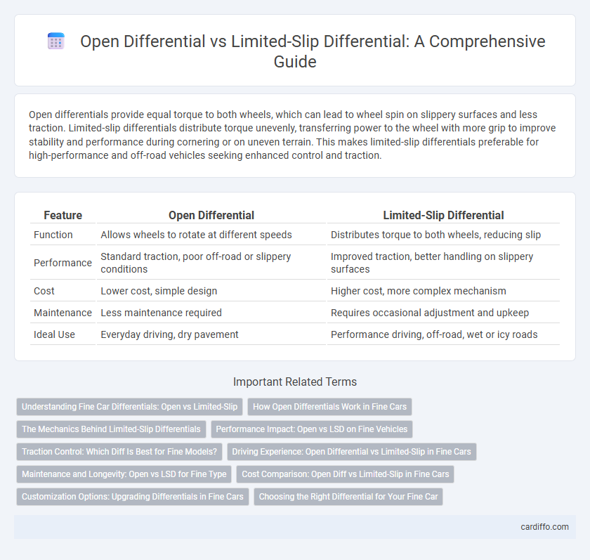 Open Differential vs Limited-Slip Differential: A Comprehensive Guide