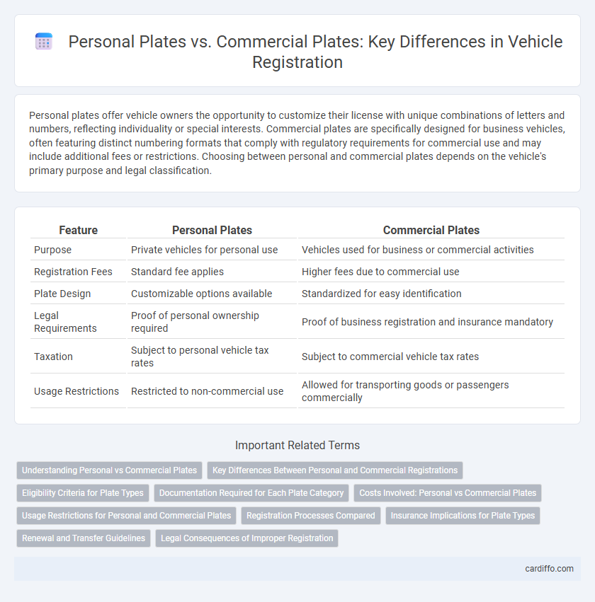 Personal Plates vs. Commercial Plates: Key Differences in Vehicle Registration