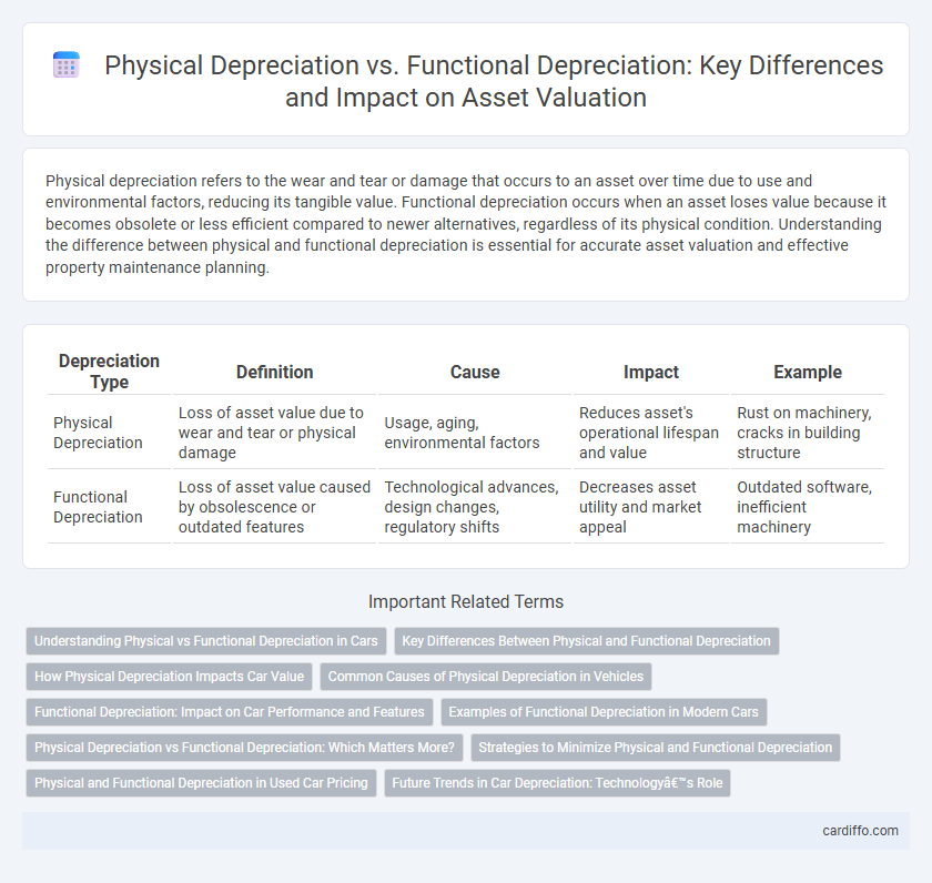 Physical Depreciation vs. Functional Depreciation: Key Differences and Impact on Asset Valuation