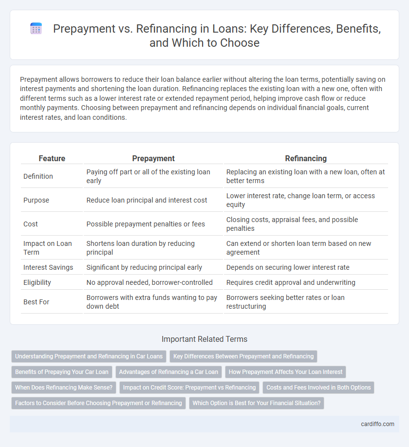 Prepayment vs. Refinancing in Loans: Key Differences, Benefits, and Which to Choose
