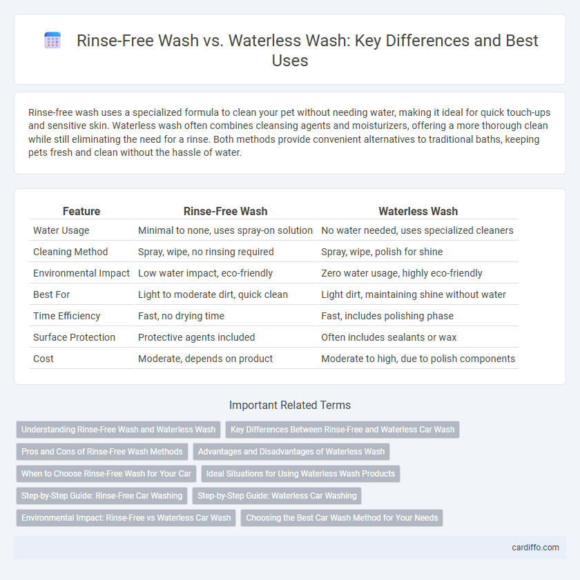 Rinse-Free Wash vs. Waterless Wash: Key Differences and Best Uses