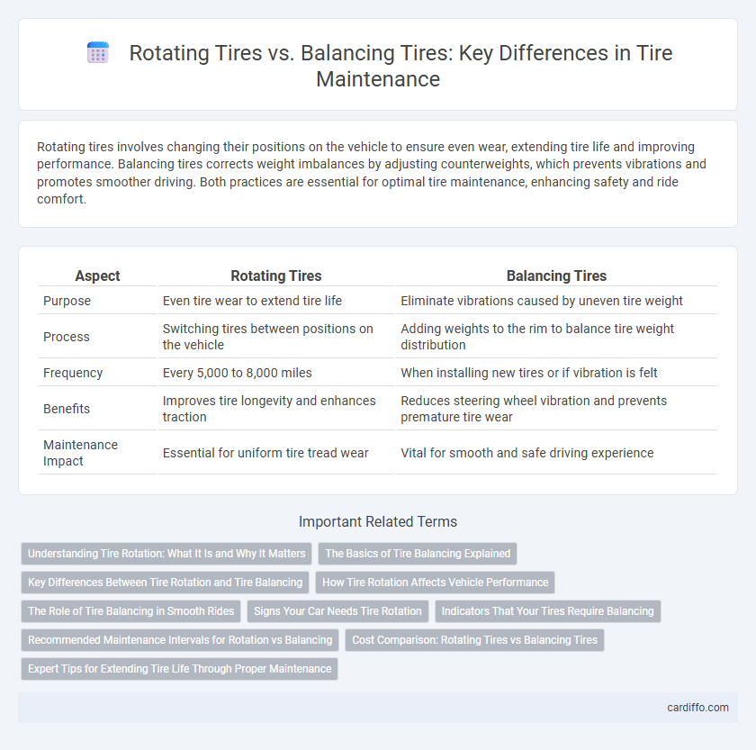 Rotating Tires vs. Balancing Tires: Key Differences in Tire Maintenance
