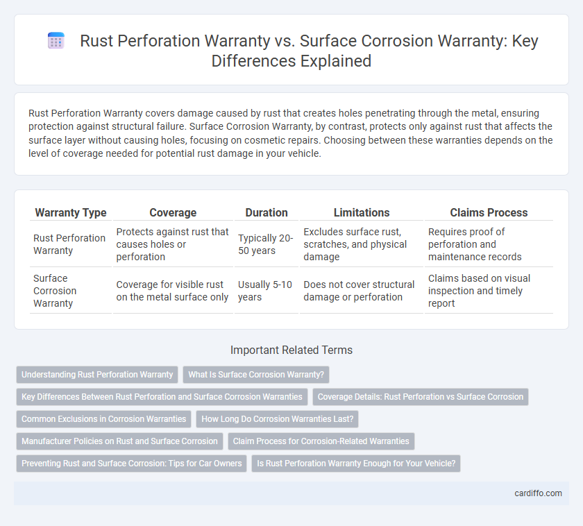 Rust Perforation Warranty vs. Surface Corrosion Warranty: Key Differences Explained