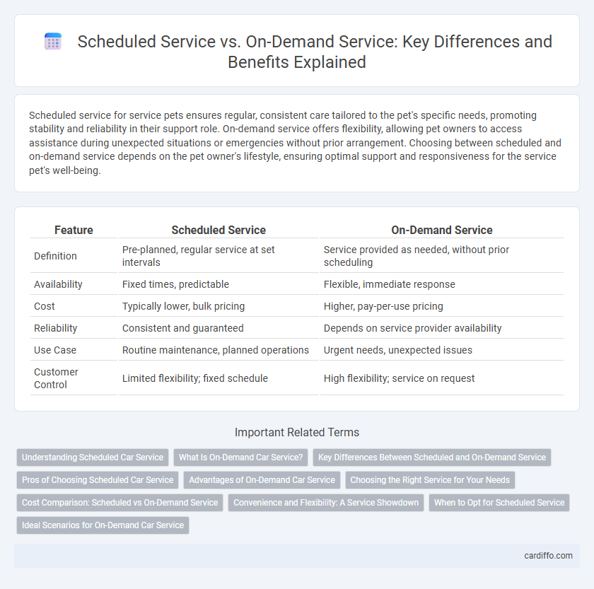 Scheduled Service vs. On-Demand Service: Key Differences and Benefits Explained