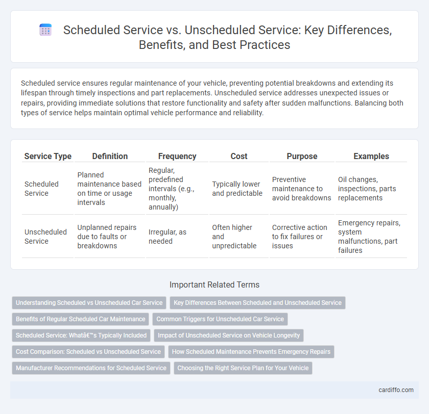 Scheduled Service vs. Unscheduled Service: Key Differences, Benefits, and Best Practices