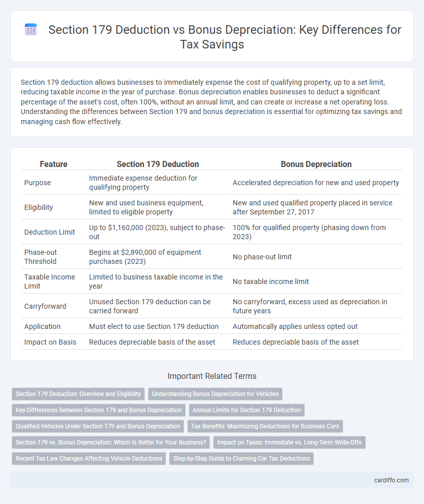 Section 179 Deduction vs Bonus Depreciation: Key Differences for Tax Savings