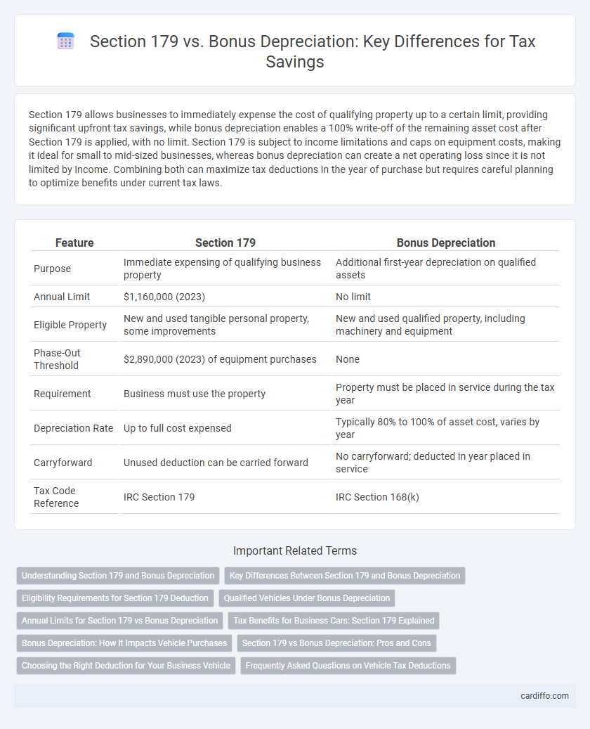 Section 179 vs. Bonus Depreciation: Key Differences for Tax Savings