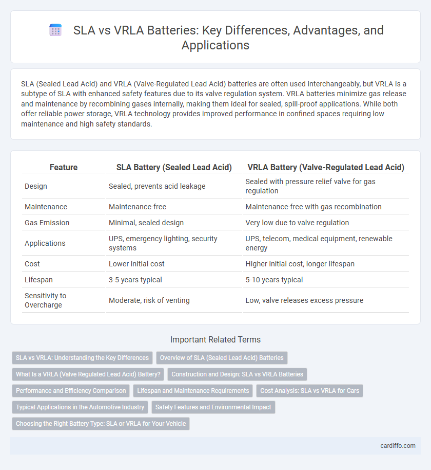 SLA vs VRLA Batteries: Key Differences, Advantages, and Applications