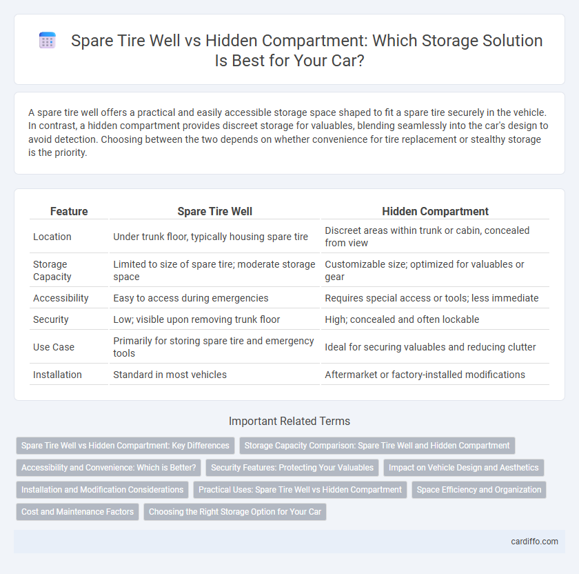 Spare Tire Well vs Hidden Compartment: Which Storage Solution Is Best for Your Car?