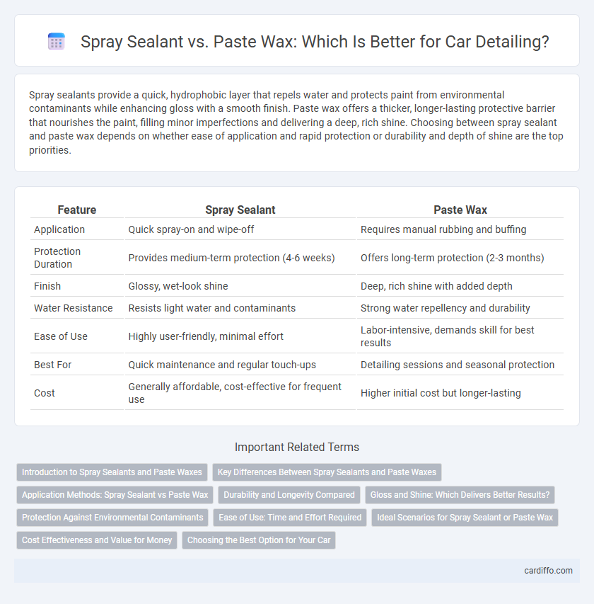 Spray Sealant vs. Paste Wax: Which Is Better for Car Detailing?