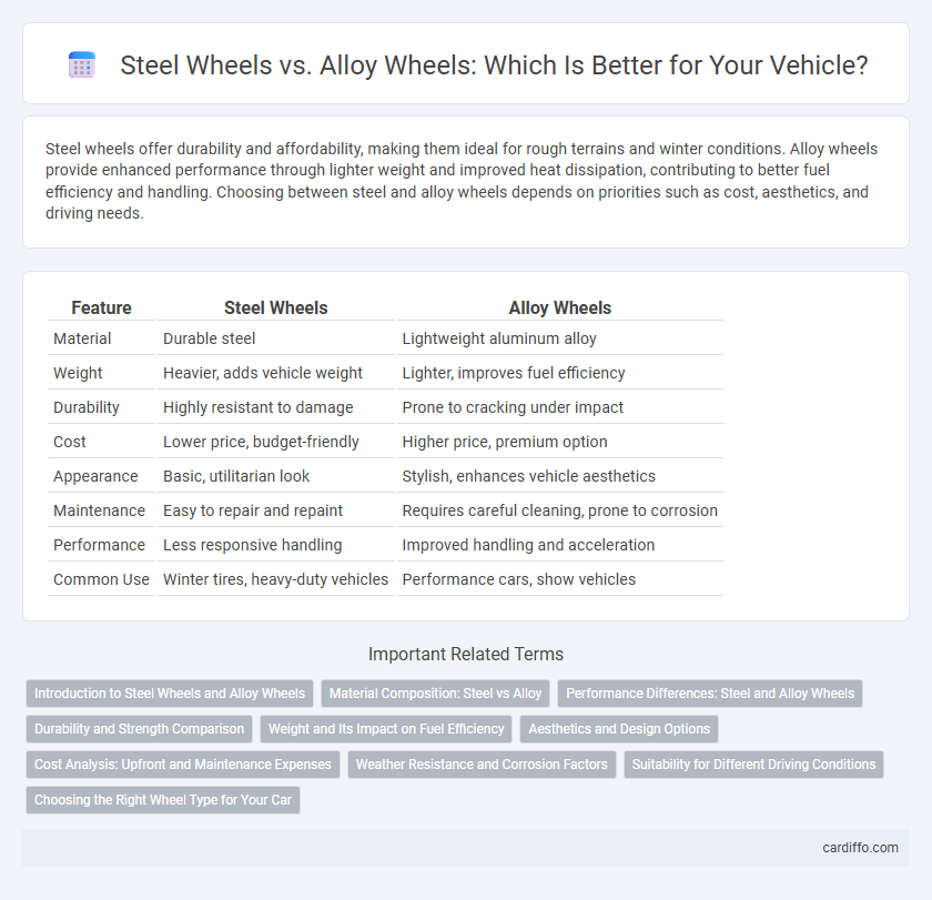 Steel Wheels vs. Alloy Wheels: Which Is Better for Your Vehicle?