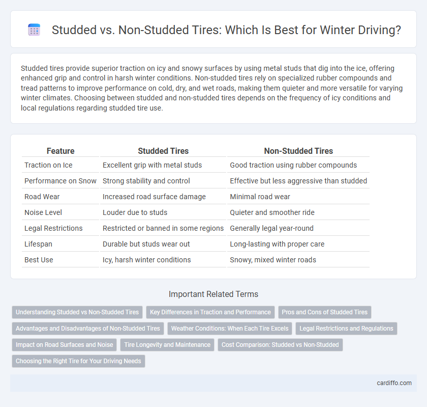 Studded vs. Non-Studded Tires: Which Is Best for Winter Driving?