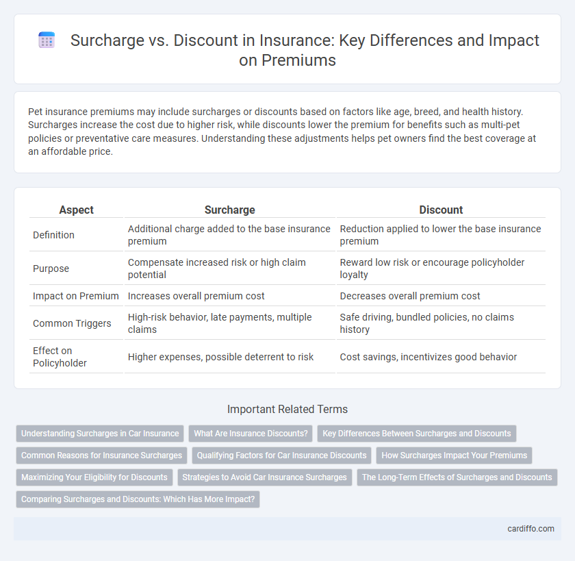 Surcharge vs. Discount in Insurance: Key Differences and Impact on Premiums