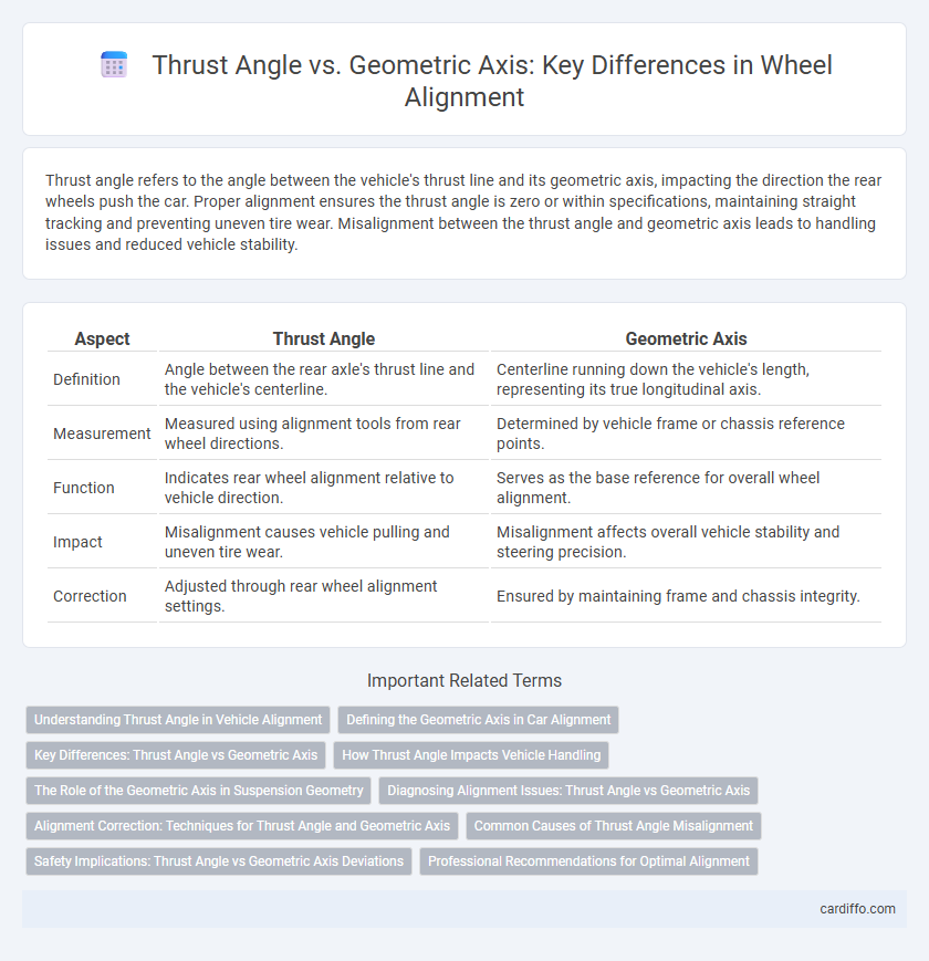 Thrust Angle vs. Geometric Axis: Key Differences in Wheel Alignment