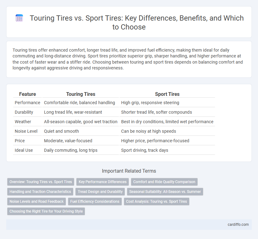 Touring Tires vs. Sport Tires: Key Differences, Benefits, and Which to Choose