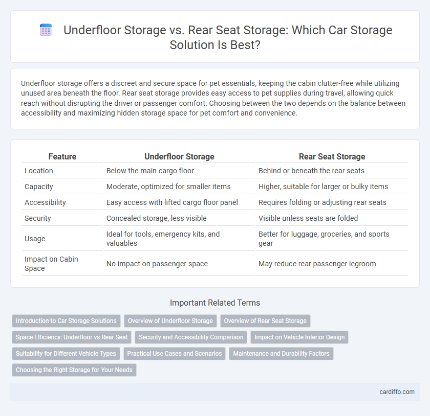 Underfloor Storage vs. Rear Seat Storage: Which Car Storage Solution Is Best?