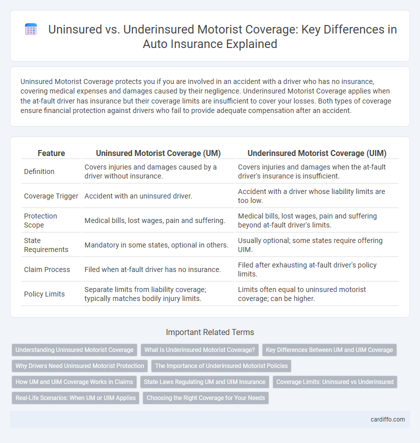 Uninsured vs. Underinsured Motorist Coverage: Key Differences in Auto Insurance Explained