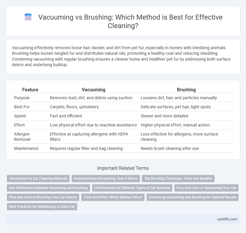 Vacuuming vs Brushing: Which Method is Best for Effective Cleaning?