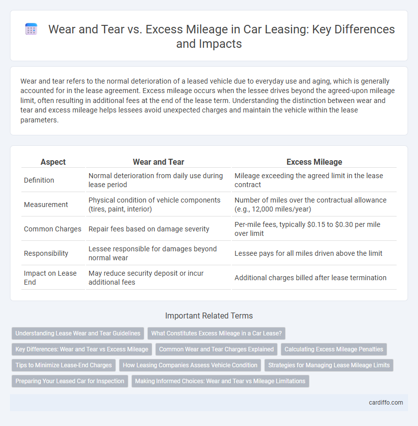 Wear and Tear vs. Excess Mileage in Car Leasing: Key Differences and Impacts