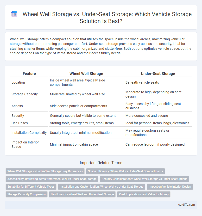 Wheel Well Storage vs. Under-Seat Storage: Which Vehicle Storage Solution Is Best?